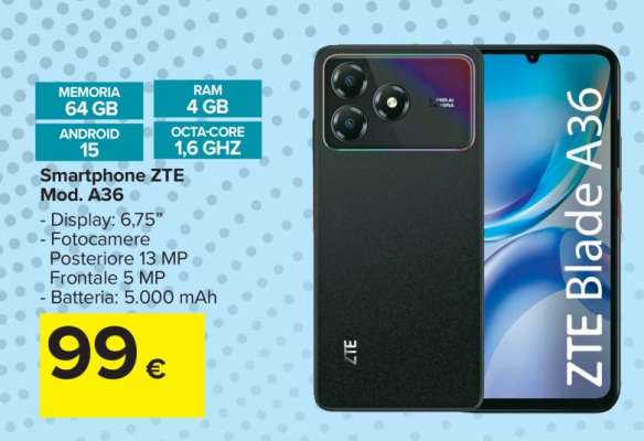 Smartphone ZTE Mod. A36