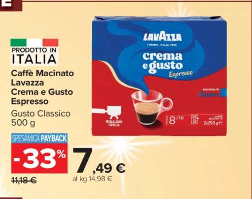 Caffè Macinato Lavazza Crema e Gusto Espresso