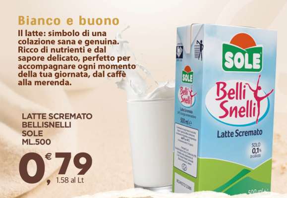 LATTE SCREMATO BELLISNELLI