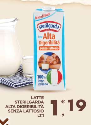 LATTE STERILGARDA ALTA DIGERIBILITÀ SENZA LATTOSIO LT.1