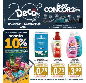Volantino Deco - 11/9/2026 - 21/9/2026.