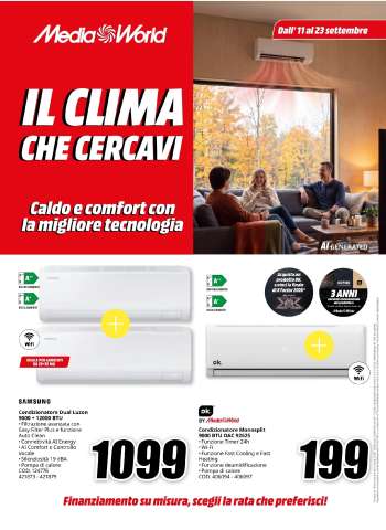 Volantino MediaWorld - 11/9/2026 - 23/9/2026.