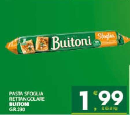 Pasta sfoglia rettangolare