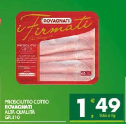 Prosciutto cotto Rovagnati