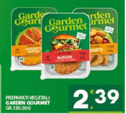 PREPARATI VEGETALI GARDEN GOURMET