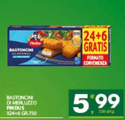 Bastoncini di Merluzzo Findus