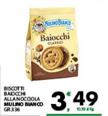 BISCOTTI BAIOCCHI ALLA NOCCIOLA