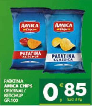 PATATINA AMICA CHIPS ORIGINAL/KETCHUP