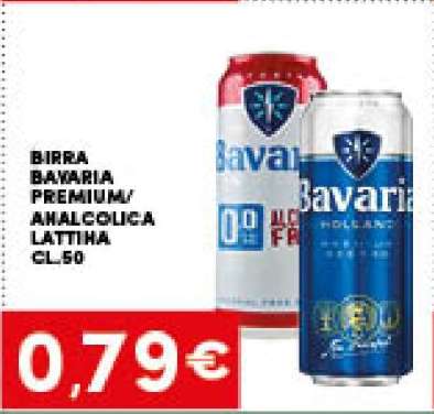 BIRRA BAVARIA PREMIUM/ANALCOLICA LATTINA CL.50