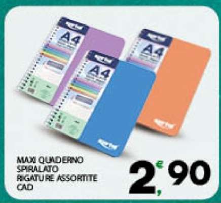 MAXI QUADERNO SPIRALATO