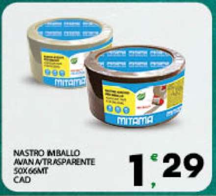NASTRO IMBALLO AVANA/ TRASPARENTE