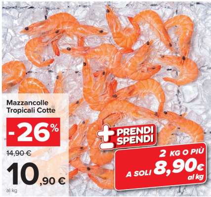 Mazzancolle Tropicali Cotte
