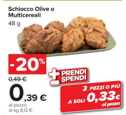 Schiocco Olive o Multicereali