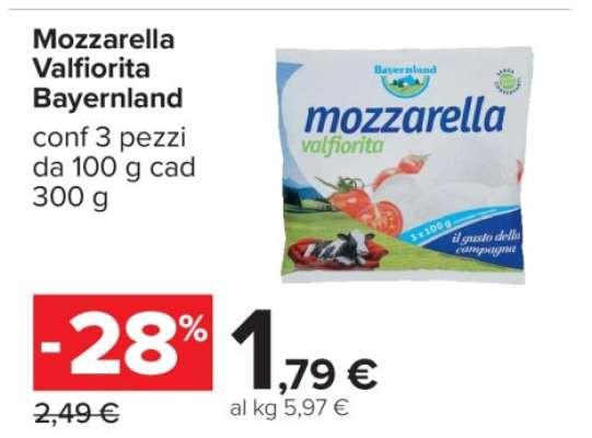 Mozzarella Valfiorita Bayernland