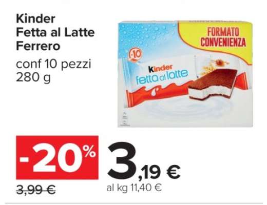 Kinder Fetta al Latte Ferrero