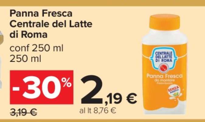 Panna Fresca Centrale del Latte di Roma