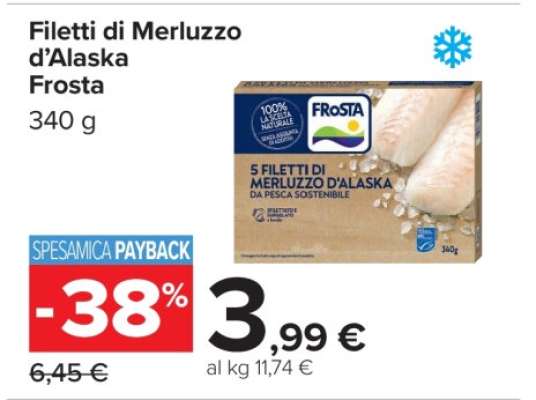 FILETTI DI MERLUZZO D'ALASKA FROSTA