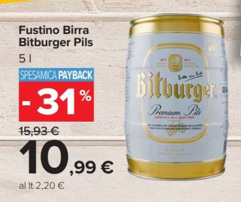 Fustino Birra Bitburger Pils