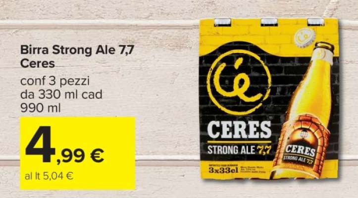 BIRRA STRONG ALE 7,7 CERES
