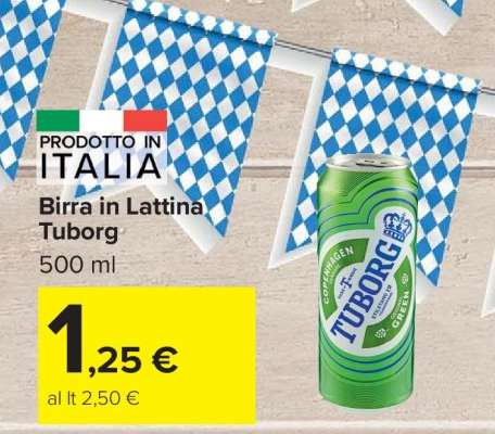 Birra in Lattina Tuborg