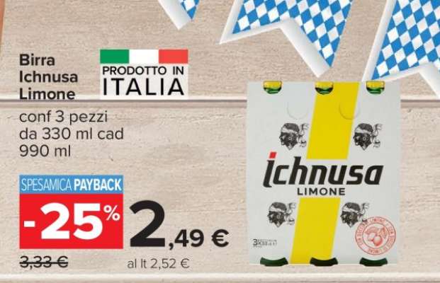 Birra Ichnusa Limone
