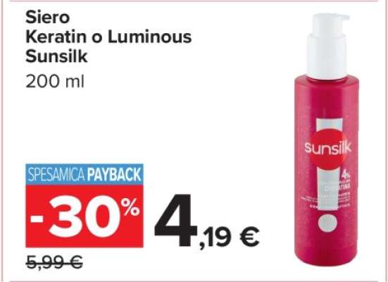 Siero Keratin o Luminous Sunsilk