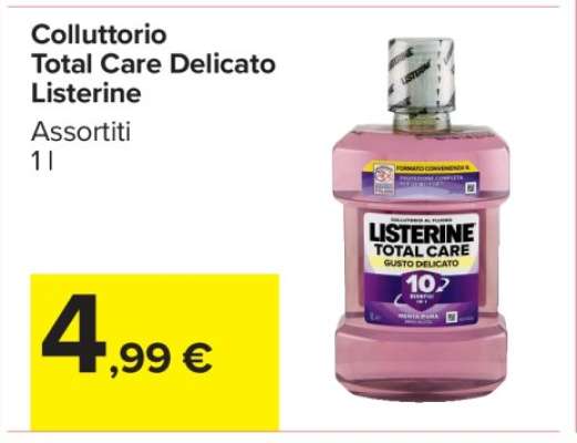 Colluttorio Total Care Delicato Listerine