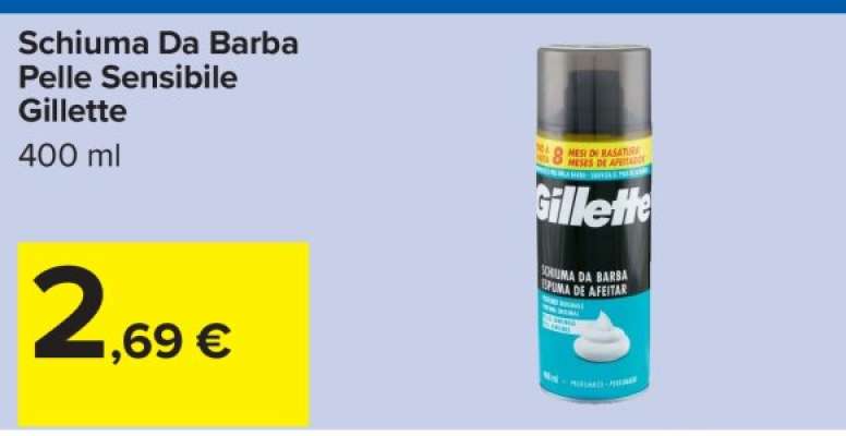 Schiuma Da Barba Pelle Sensibile Gillette