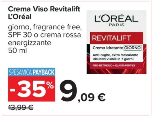 Crema Viso Revitalift L'Oreal