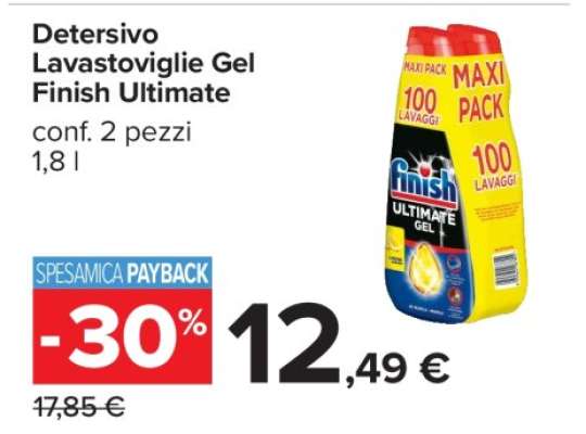 Detersivo Lavastoviglie Gel Finish Ultimate