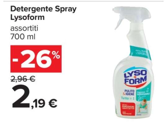 Detergente Spray Lysoform