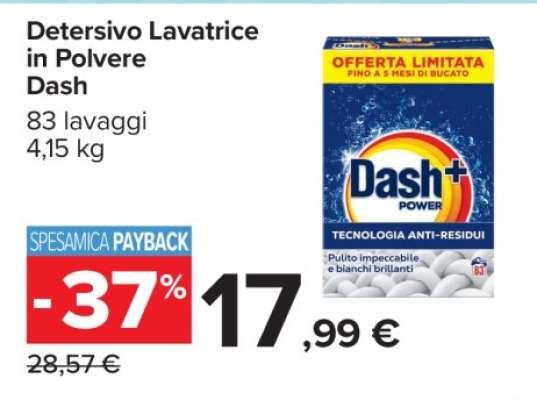 Detersivo Lavatrice in Polvere Dash