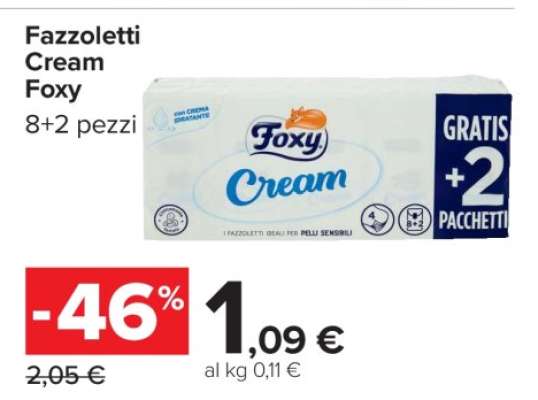 Fazzoletti Cream Foxy