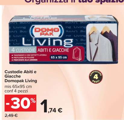 Custodie Abiti e Giacche Domopak Living