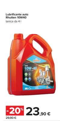 Lubrificante auto Rhutten 10W40
