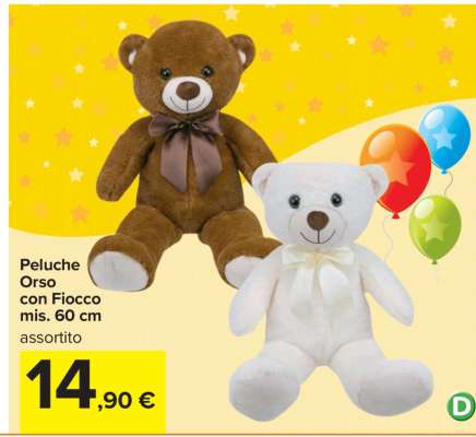 Peluche Orso con Fiocco
