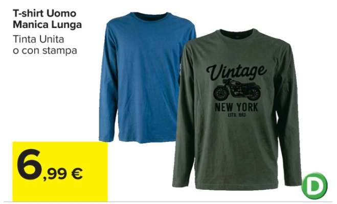 T-shirt Uomo Manica Lunga