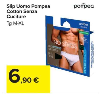 Slip Uomo Pompea Cotton Senza Cuciture