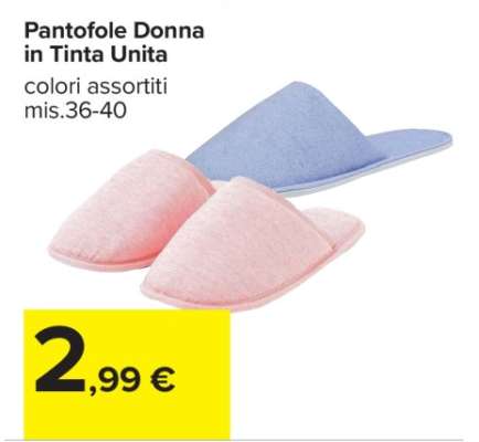Pantofole Donna in Tinta Unita