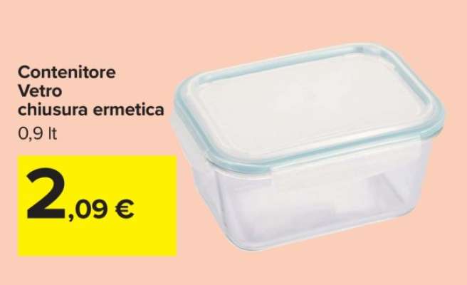 Contenitore Vetro chiusura ermetica