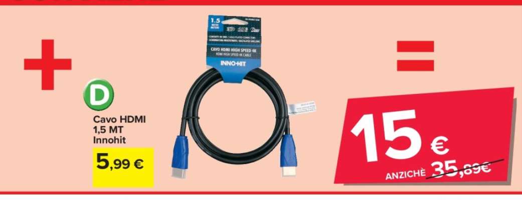 Cavo HDMI 1,5 MT Innohit