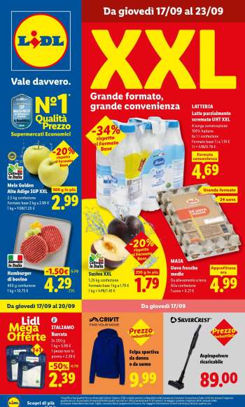 Volantino Lidl - 17/9/2026 - 23/9/2026.