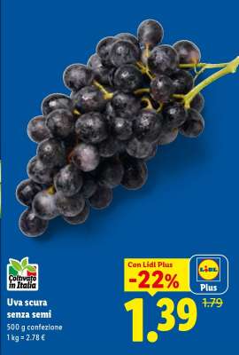 Uva Scura senza semi