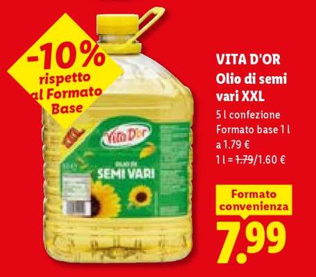 Vita D'or Olio di semi Vari XXL