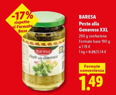 Baresa Pesto alla genovese XXL