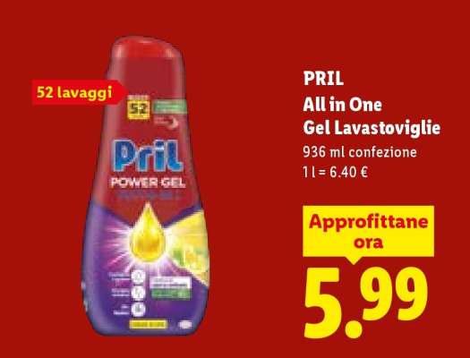 Pril All in One Gel Lavastoviglie