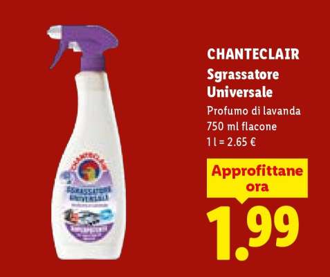 Chanteclair Sgrassatore Universale