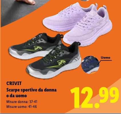 CRIVIT Scarpe sportive da donna o da uomo