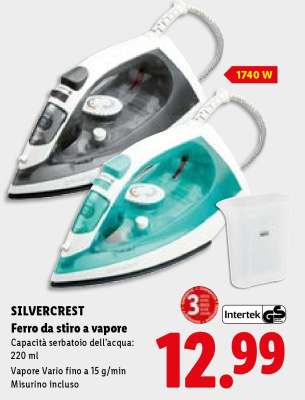 SILVERCREST Ferro da stiro a vapore