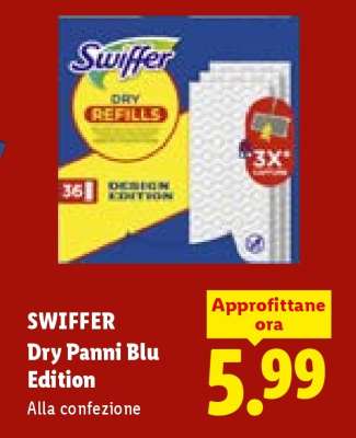 SWIFFER Dry Panni Blu Edition